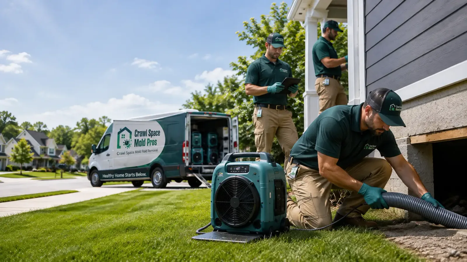 Crawl Space Mold Removal in Reed City, MI